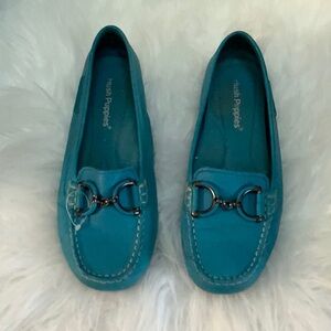 Hush puppies moccasins blue sized 7.5